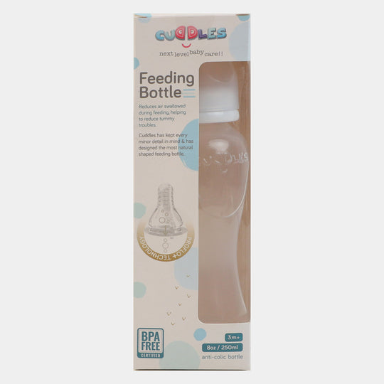 Cuddles Feeding Bottle 250ML - White