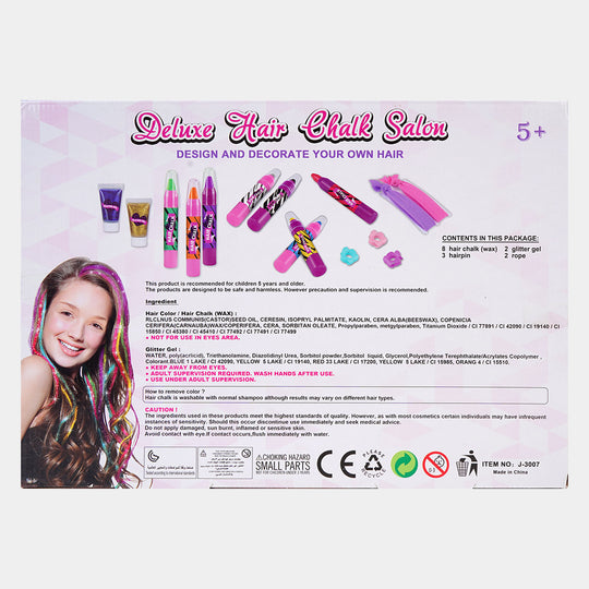 Deluxe Hair Chalk Salon Kit For Girls