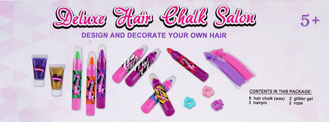 Deluxe Hair Chalk Salon Kit For Girls