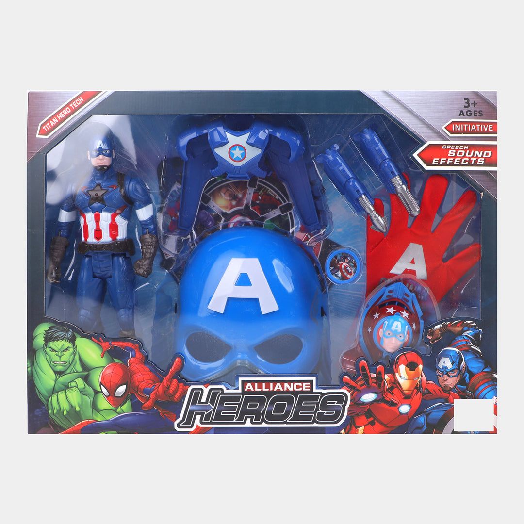 Action Hero Figure Play Set For Kids