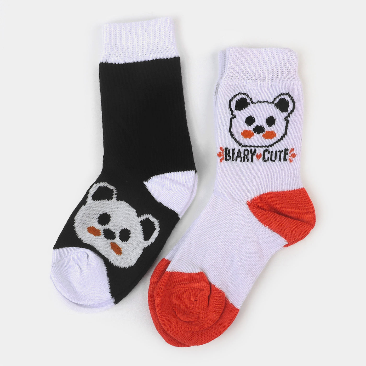 Infant Boys Socks Beary Cute - Black/White
