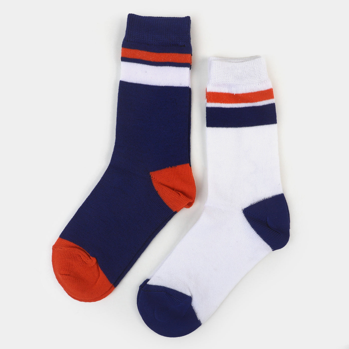 Boys Socks Two Stripes - White