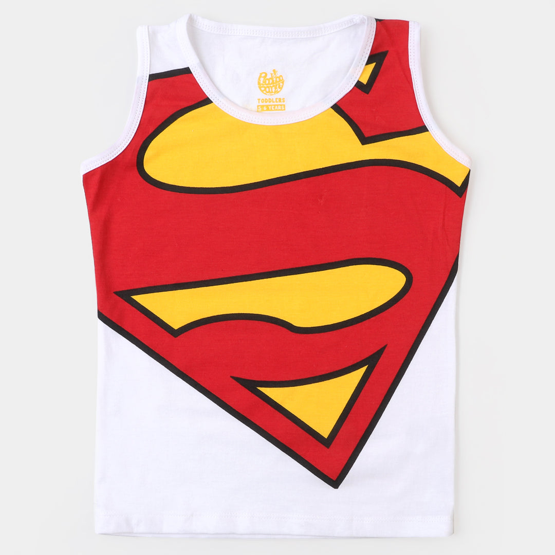 Boys Sando Action Hero | White