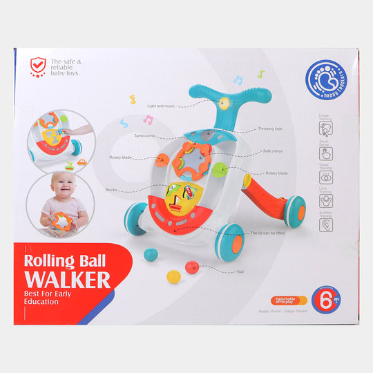 Baby Rolling Ball Walker With Light & Music