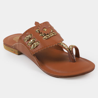 Girls Slipper SL-3- Brown