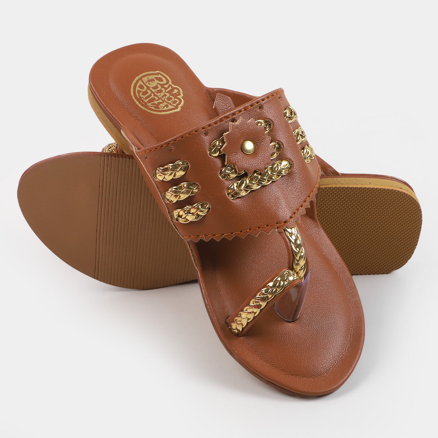 Girls Slipper SL-3- Brown