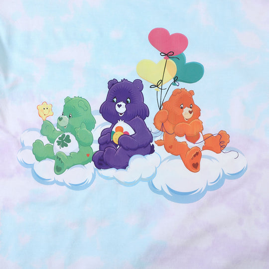 Girls Cotton 2PCs Suit Care Bears - Tie Dye