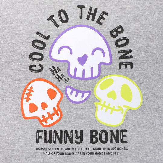 Boys Cotton 2PCs Suit Bone - Grey