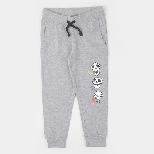 Boys Cotton 2PCs Suit Bone - Grey