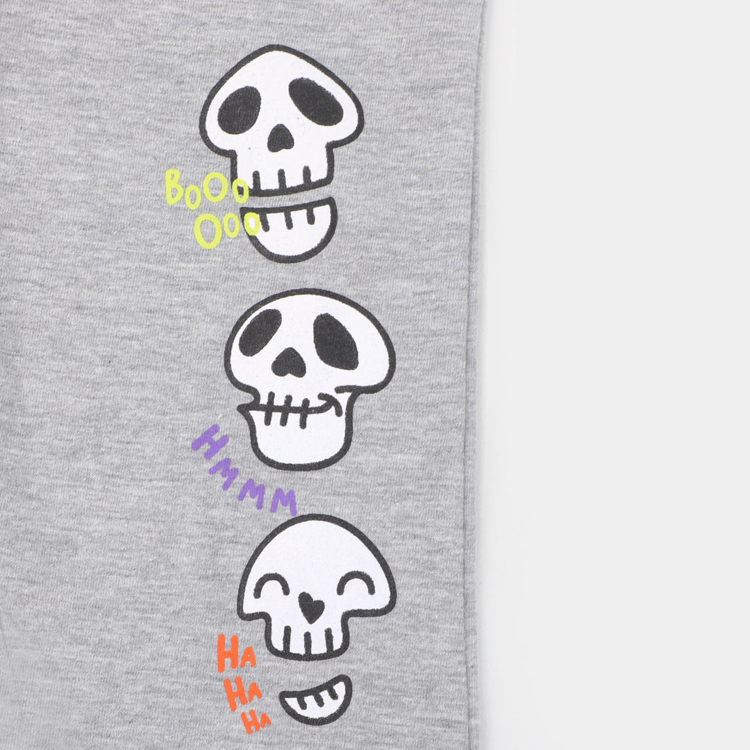 Boys Cotton 2PCs Suit Bone - Grey