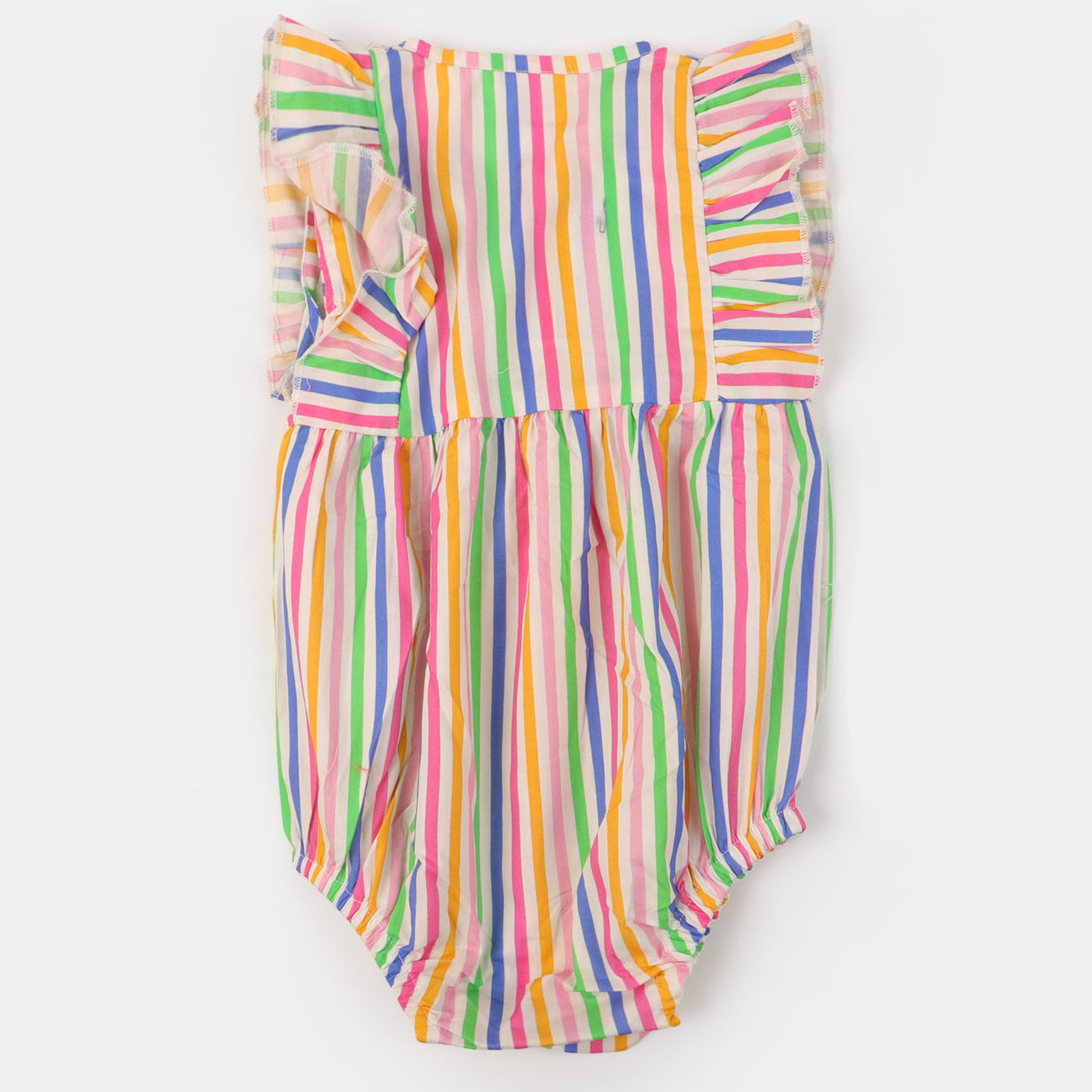 Infant Girls Woven Romper Multi Stripe - Multi