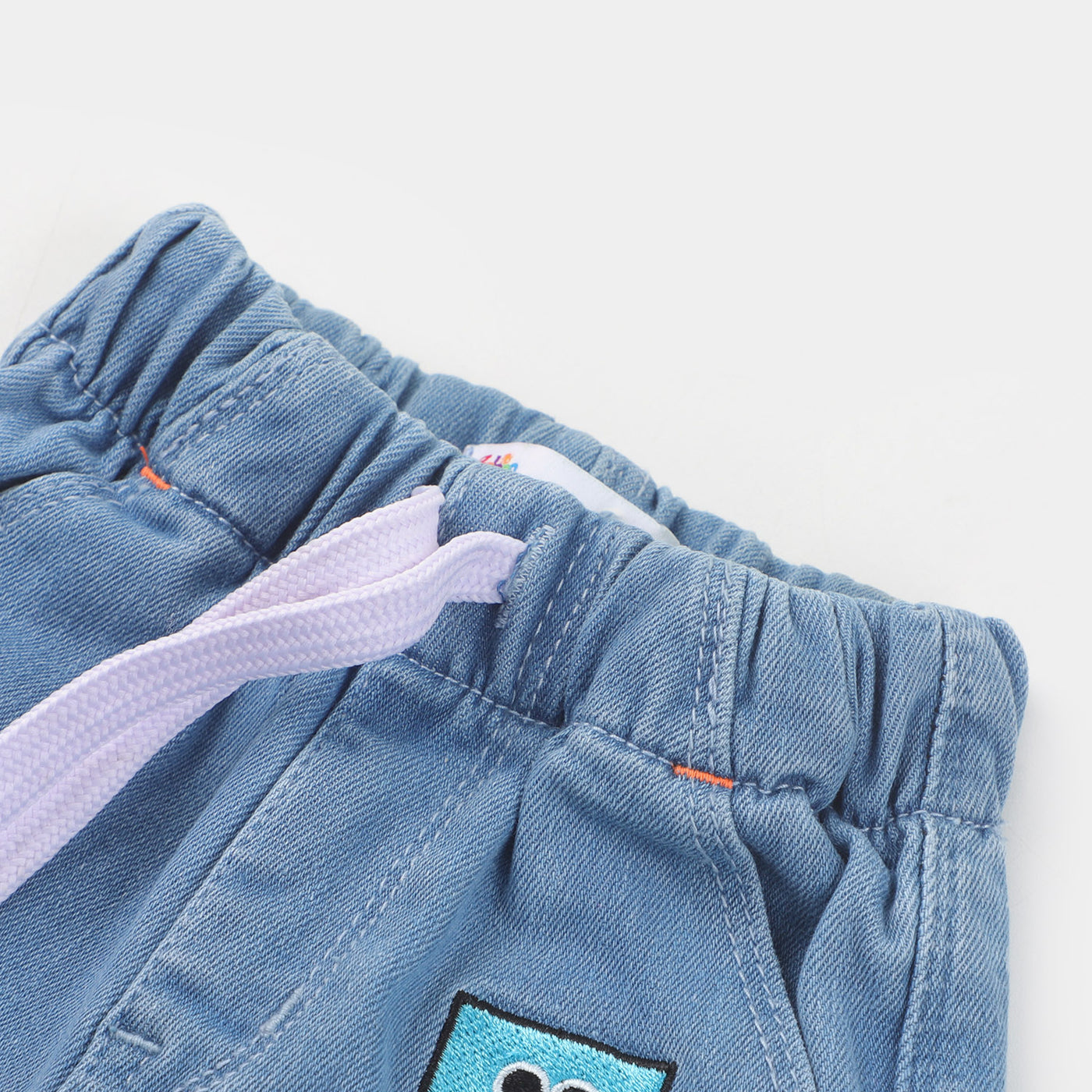 Infant Boys Denim Short Faces | LIGHT BLUE