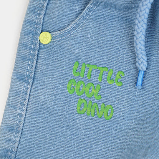 Infant Boys Denim Short Little Dino | LIGHT BLUE