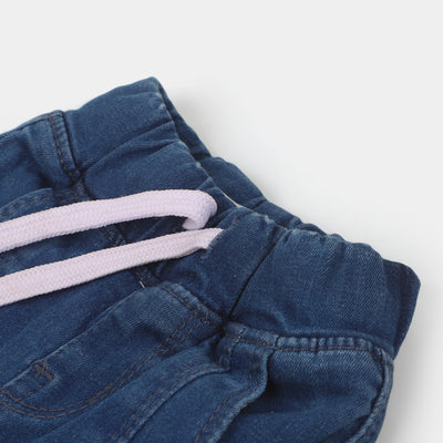 Infant Boys Denim Short Enjoy The Sun - Mid Blue