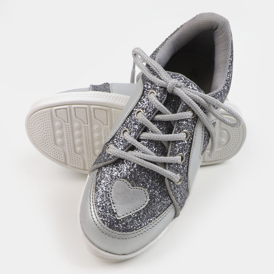 Girls Sneakers SK 203-12 - SILVER