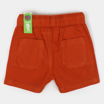 Infant Boys Cotton Short Elastic - Light Brown