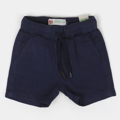 Infant Boys Cotton Short Elastic - Navy Blue