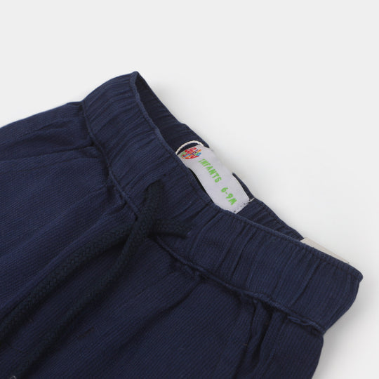 Infant Boys Cotton Short Elastic - Navy Blue