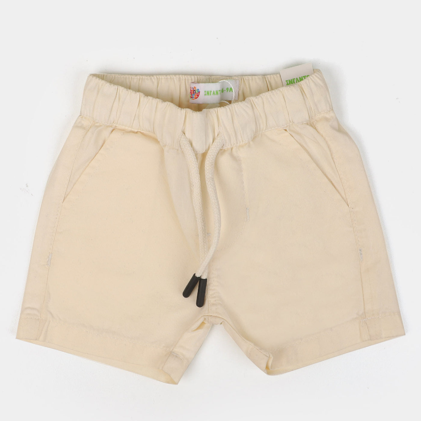 Infant Boys Cotton Short Elastic - Off White