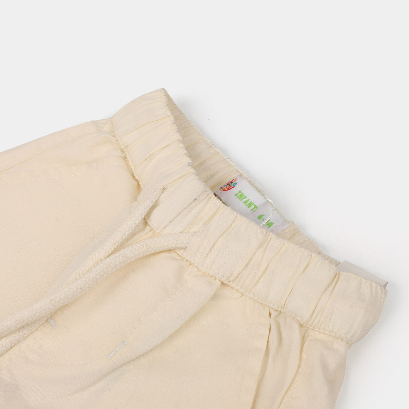 Infant Boys Cotton Short Elastic - Off White