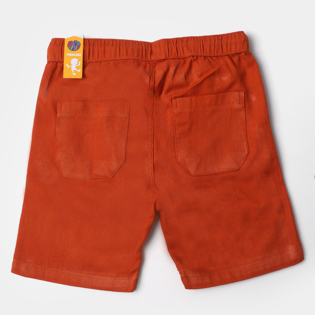 Boys Cotton Short Elastic - Light Brown