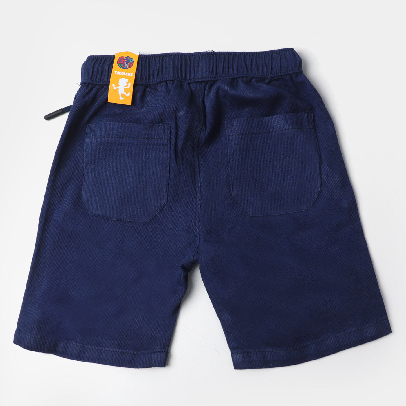 Boys Cotton Short Elastic - Navy Blue