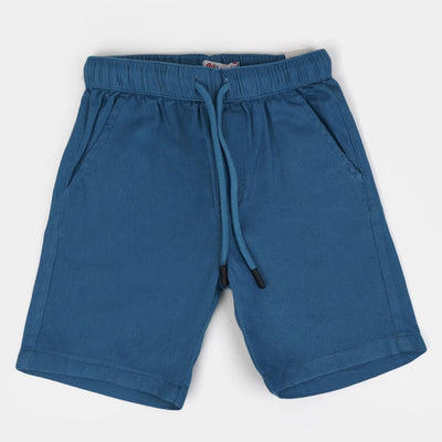 Boys Cotton Short Elastic - BLUE