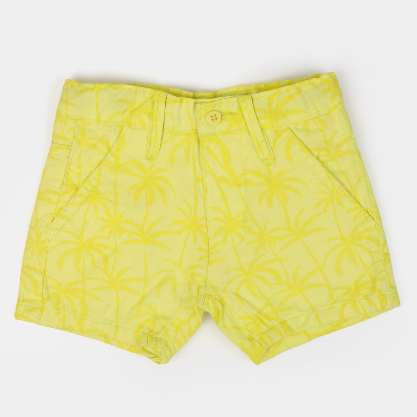 Infant Boys Cotton Short Palm Trees | Yellow