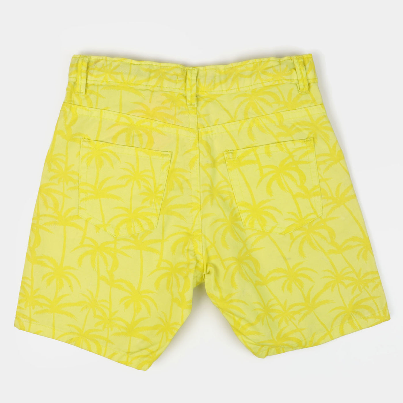 Boys Cotton Short Palm Trees | Yellow