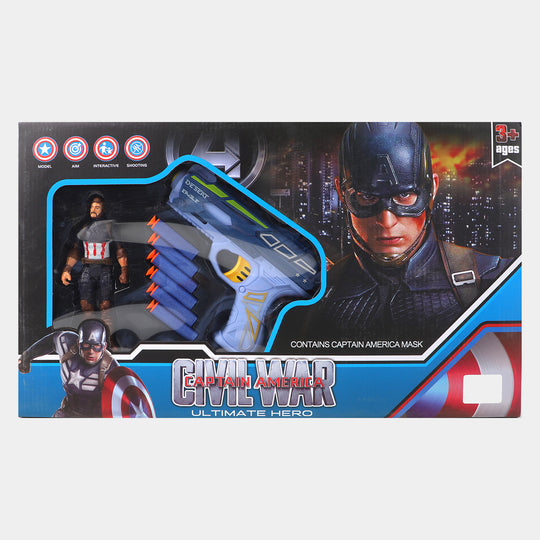 Action Hero Soft Dart Target Play Set For Kids