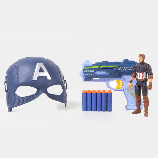Action Hero Soft Dart Target Play Set For Kids