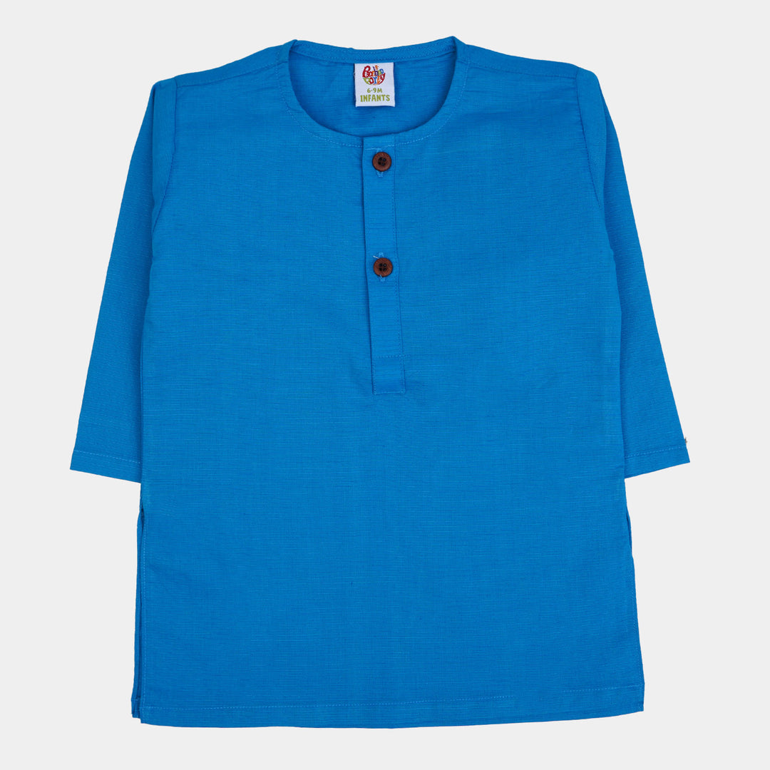 Infant Boys Basic Kurta | Turquoise