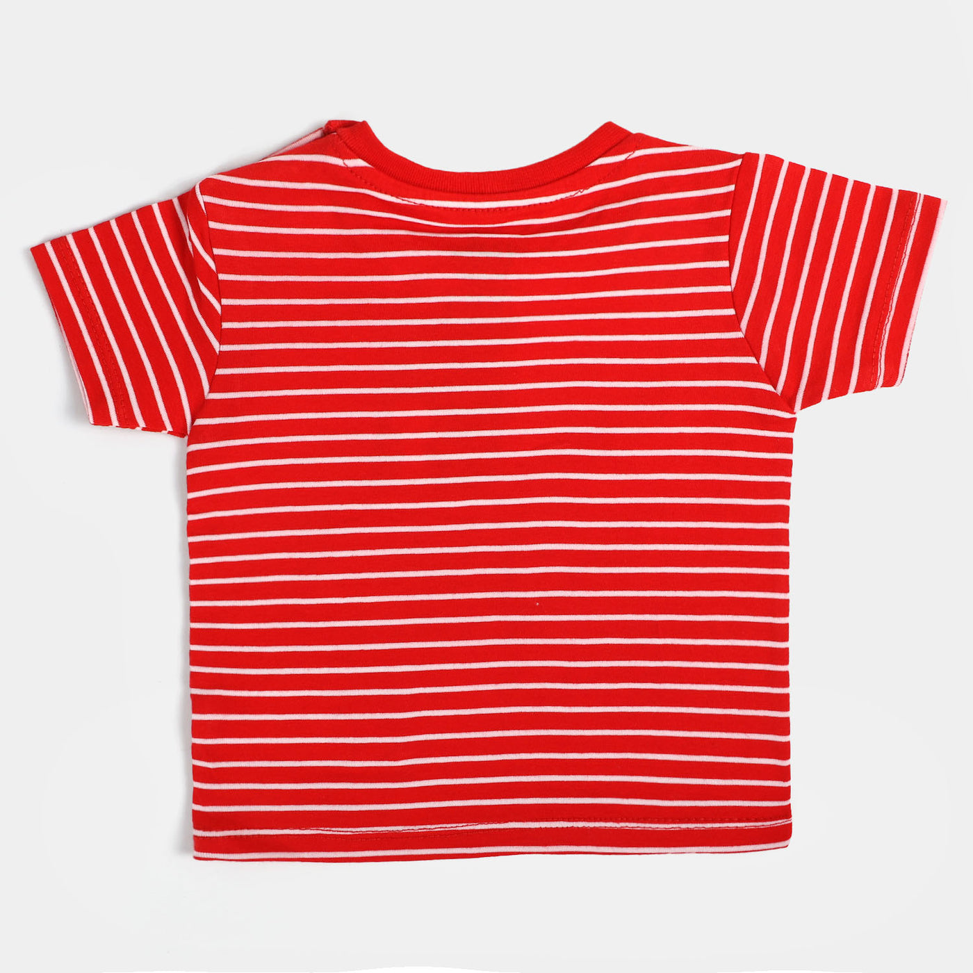 Infant Boys Cotton Round Neck T-Shirt Authentic Edition - Red Stripe