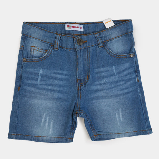 Boys Denim Short Ripped - Ice Blue