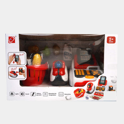 Cash Register Play Set For Kids | 18PCs