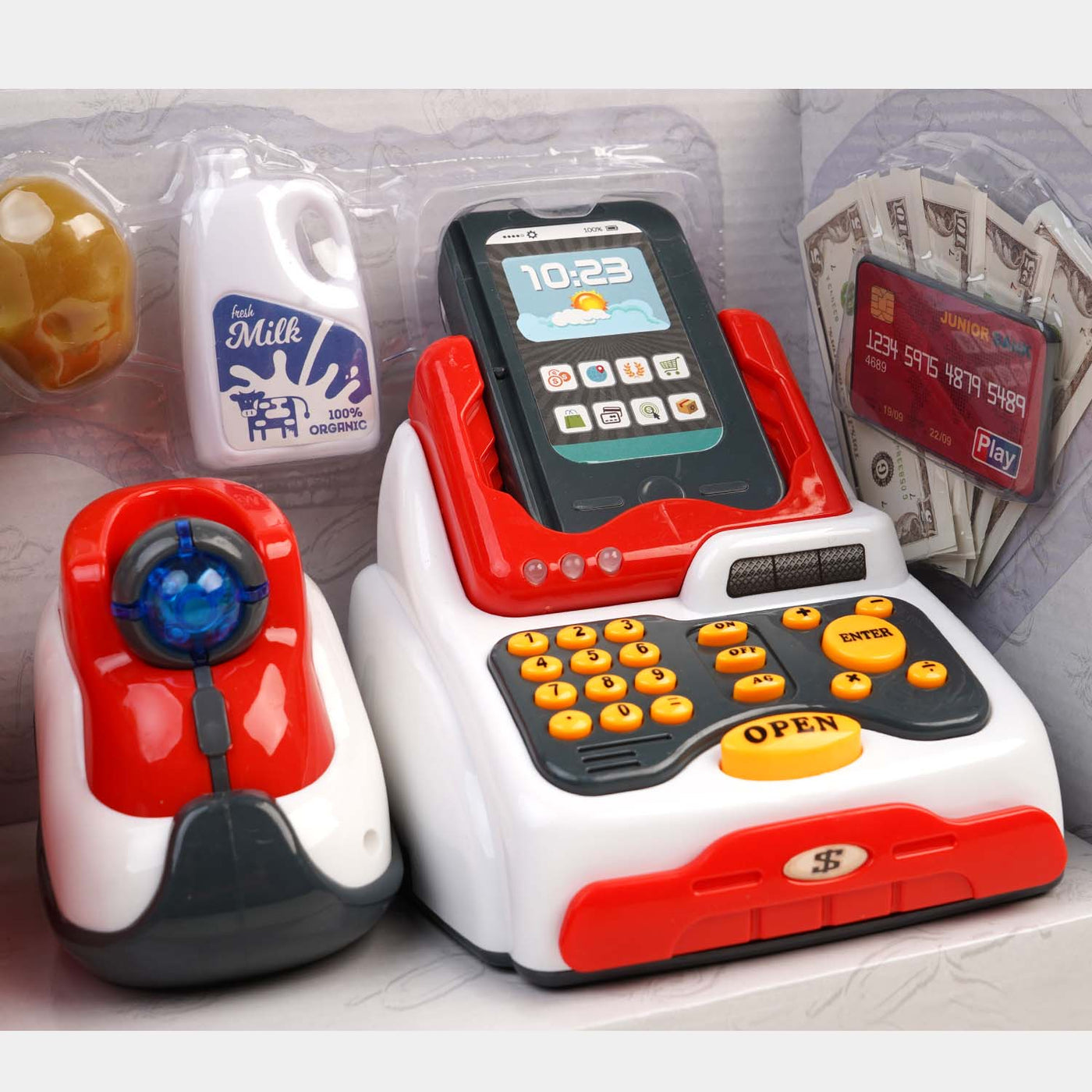 Cash Register Play Set For Kids | 18PCs