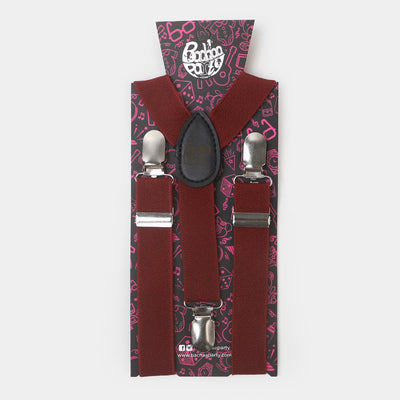 Boys Elastic Gallace/Suspenders | Maroon