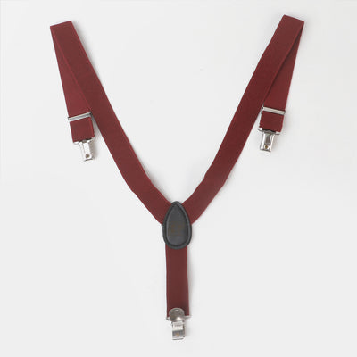 Boys Elastic Gallace/Suspenders | Maroon