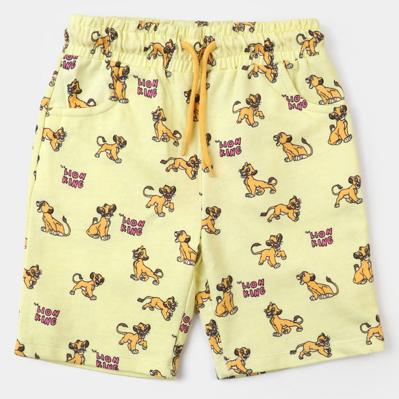 Infant Terry Boys Knitted Short Lion king | Teder Yellow