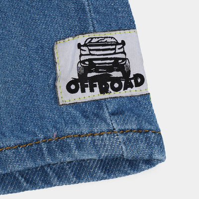 Boys Denim Short Off-Road - Ice Blue