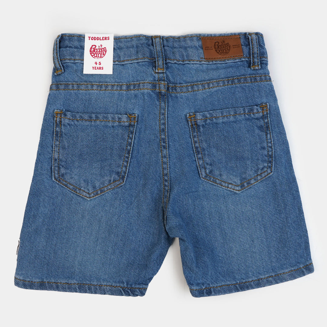 Boys Denim Short Off-Road - Ice Blue