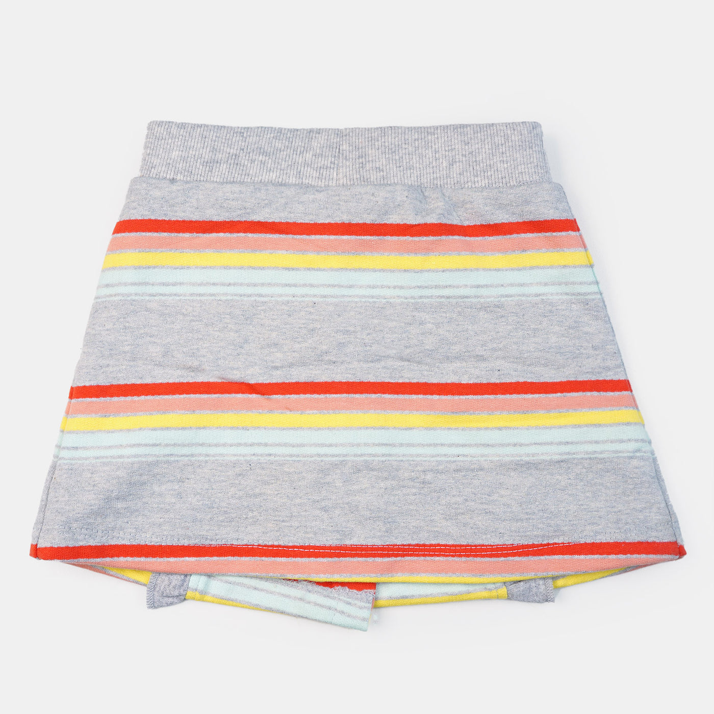 Infant Girls Knitted Short Striper | GREY