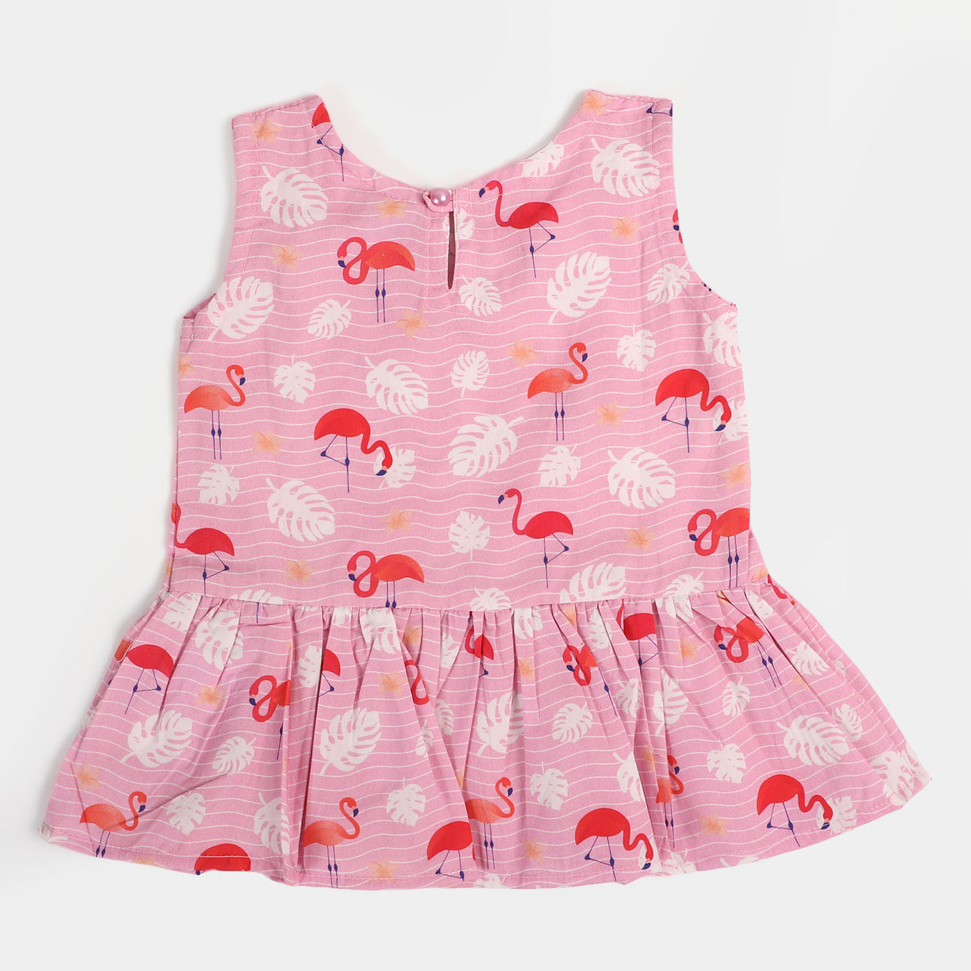 Infant Girls Woven Suit Flamingo - Pink