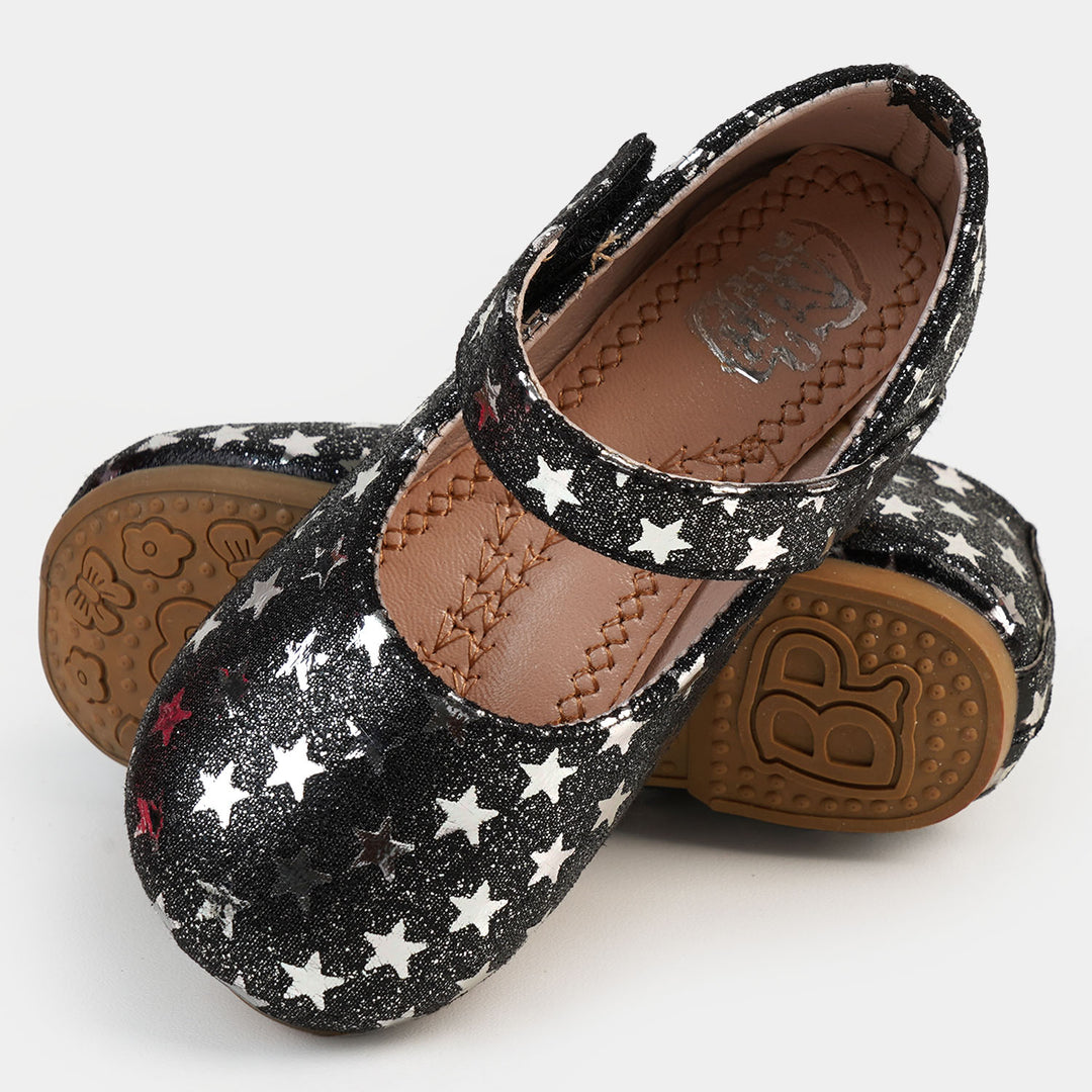 Girls Pumps PP 640-41 - SILVER Stars