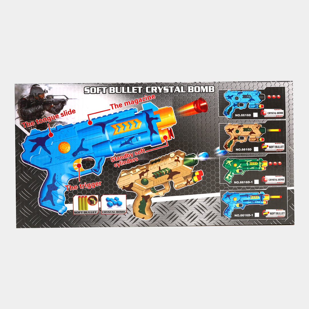 Eva Soft Blaster & Crystal Target Toy For Kids