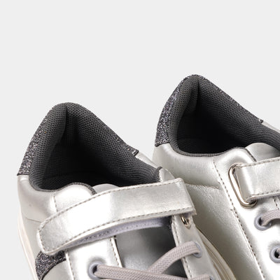 Girls Sneakers JS-2203 - SILVER