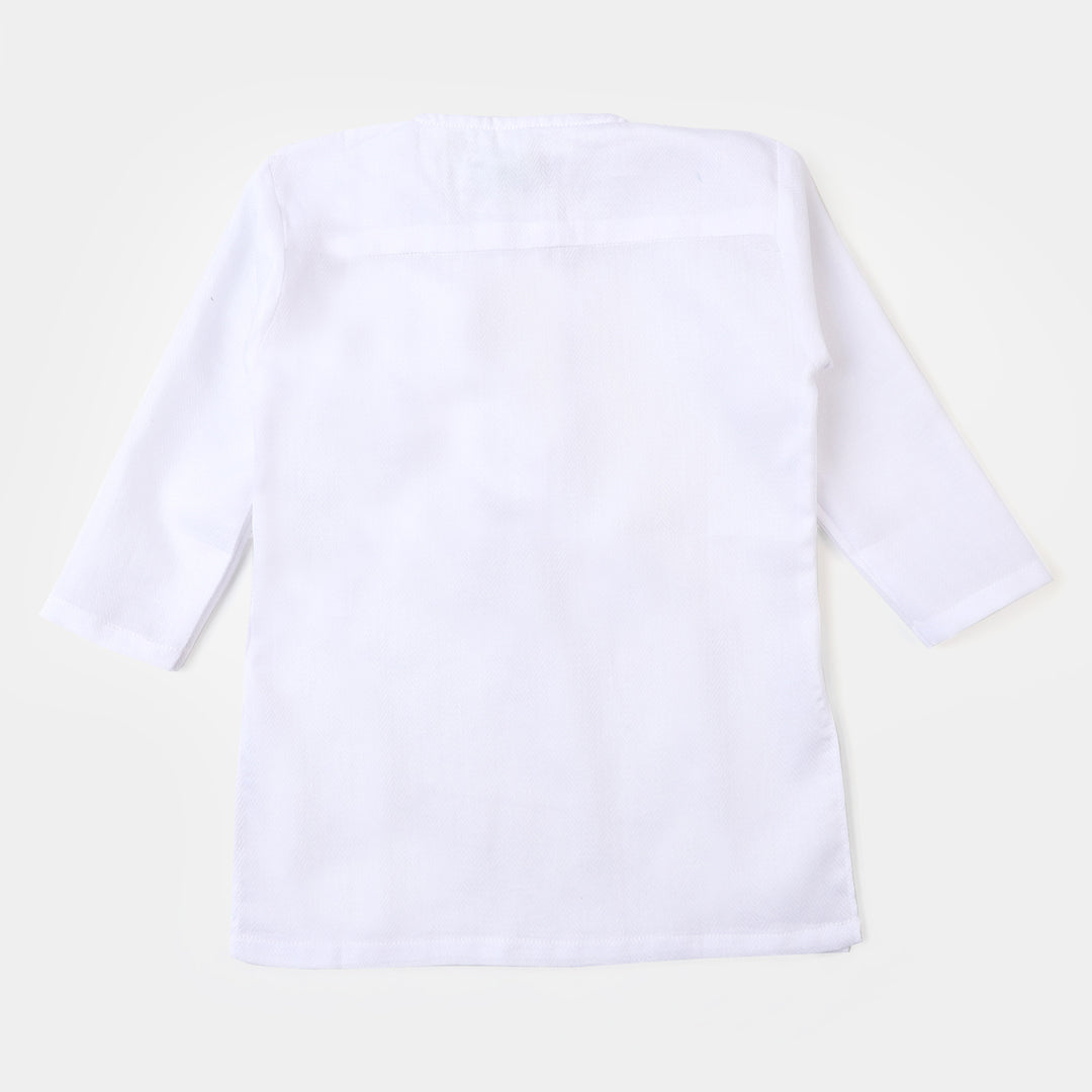 Infant Boys Basic Kurta - White