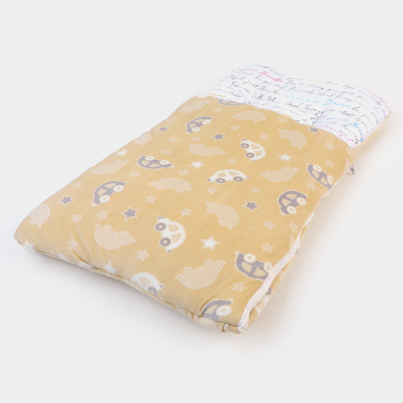 Baby Carry Nest Velvet Car Print | Cream