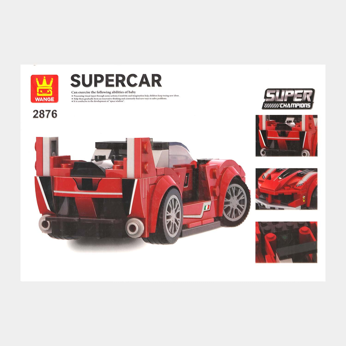 Super Car Blocks Play Set For Kids