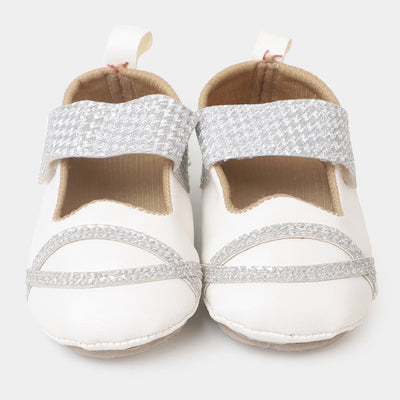 Soft Little Baby Girls Shoes - White